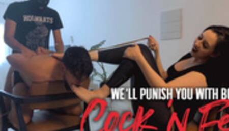 Nara and a gym friend teaches Hex where his place as a cuckold is (720 EN-sub)