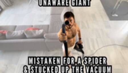 Unaware giant - Mistaken for a spider and sucked up the vacuum
