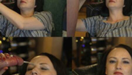 Lovely Facial HandJob - Ruined CumShot -WMV