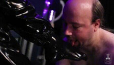 Worshipping Latex Toe Socks - And Sweaty Feet (wmv)