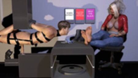 Dirty Sock Smelling Milking Machine - Slave Must Smell And Cum