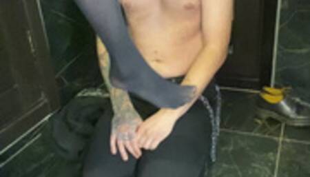 Pantyhose trampling and few pairs of shoes licking