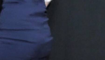 Secretary smoking on break time