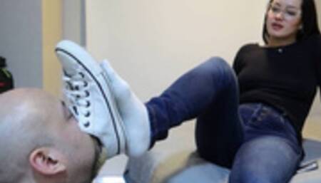 Bianca New Model Smelly Socks Humiliation