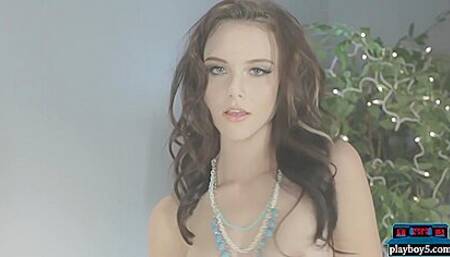 Hot Teen Model Strips And Bubble With Iana Little