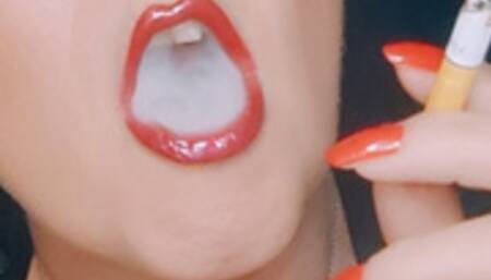 Hard barking cough with lots of nicotine rich spit from my black lungs