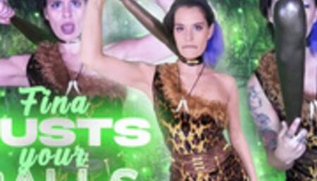 POV Huntress Fina Busts Your Balls 4k