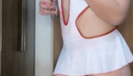 Slut redhead Nurse smoking