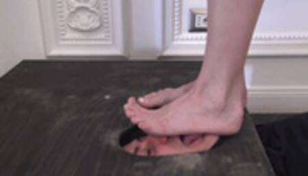 GLORIA - Your face is my floor - Foot domination and face trampling in the FACEBOX