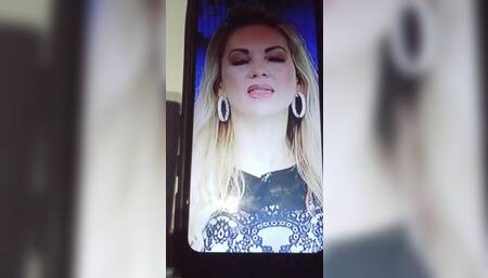 Hot News Girl Cum Tribute