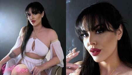 Red lips smoking 3 scenes ~ Sweet Maria