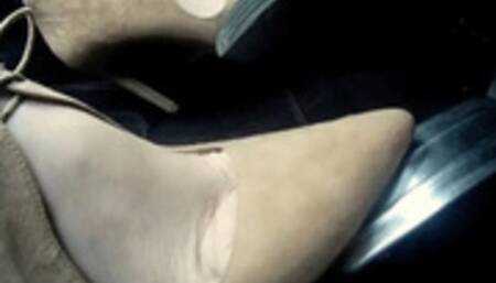 Suede Ankle Stiletto Drive - Side Cam