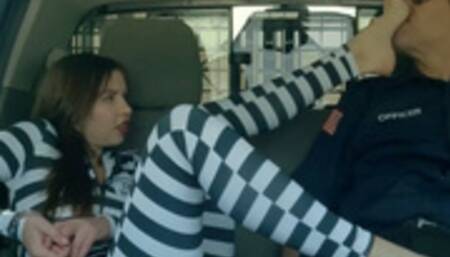 Prison Transfer Footjob with Lana Blade SD MP4