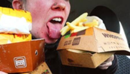 4760 Cal Family Feast for One: Stuffing my skinny ass in the car WMV