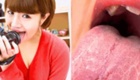 Dental and Oral Self-Shots: Playful tongue of Konoha Kasukabe