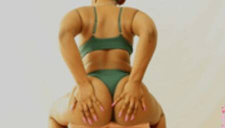 Ebony Ass Worship In Green Thong wmv