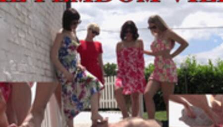 THE FEMDOM VILLA - OUTDOOR dirty feet licking (INSANE CLIP!) - (For mobile devices)