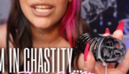 Cum In Chastity… Then Eat It