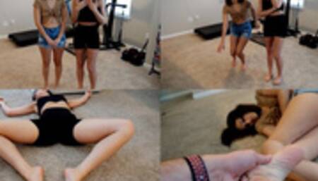 Doll Play with the Neighbor Girls - Laney and Devyn HD