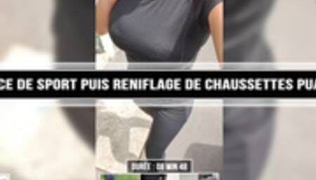 Séance de sport puis reniflage de chaussettes puantes 4K REC