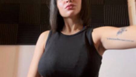 Blowing, kissing, licking and spitting on balloons