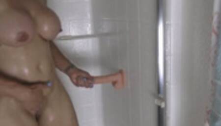 Shower Dildo Fucking - HD (MP4)