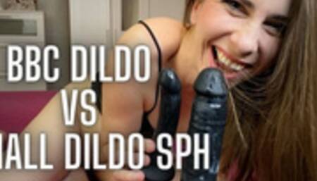 BBC dildo vs small dildo SPH