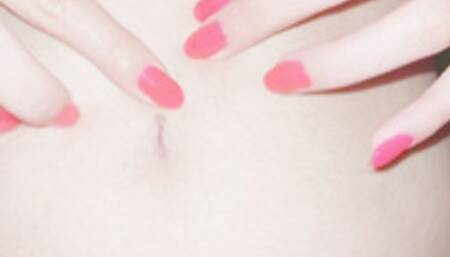 I touch my infected belly button - slow motion