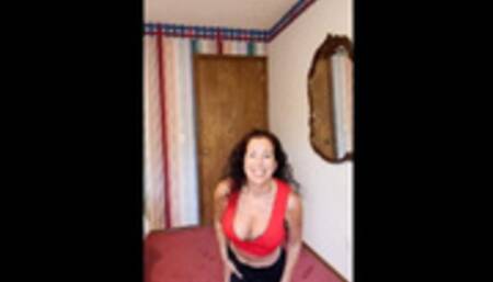 Sydney's Bouncy Boobs Jumping Jack Video