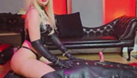 Leather Edging and Ruined Orgasm