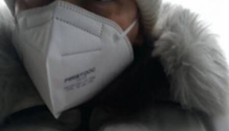 Completely wet yoga pants in the middle of the street - Video re-edited in 4K