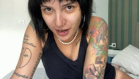 cuckold, clean up my anal creampie