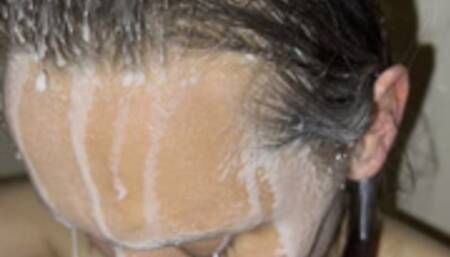 Milk Shower - Cold Freezing Milk poured over my naked body (HD)