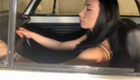 Lucy arrested on her car