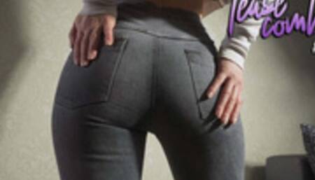 Sexy Milf Showing Off Her Phat Ass In High Waist Jeans