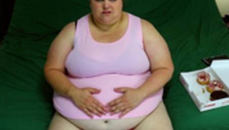 Diet Fail - Donut Stuffing Weight Gain Expansion