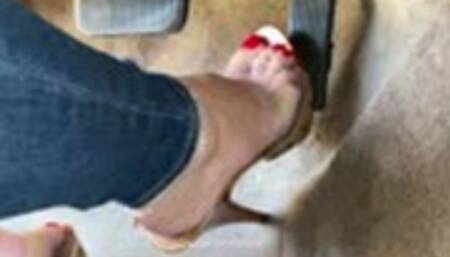 Revving the Mercury Grand Marquis in High Heel Kiara Mules