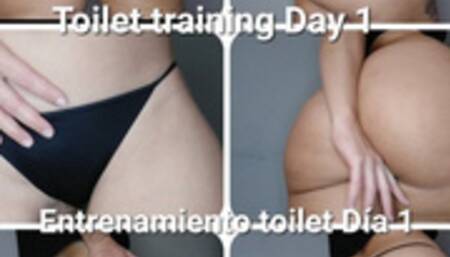 Toilet slave training - Day one - You been born to serve your Latina Goddess