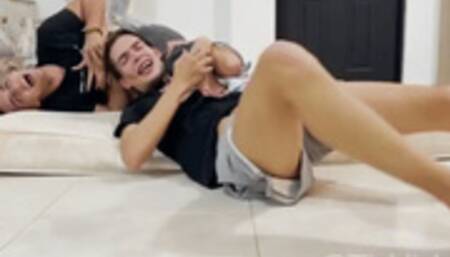 Frontal View _ I enjoy my stepbrothers while we are home alone Pt 2