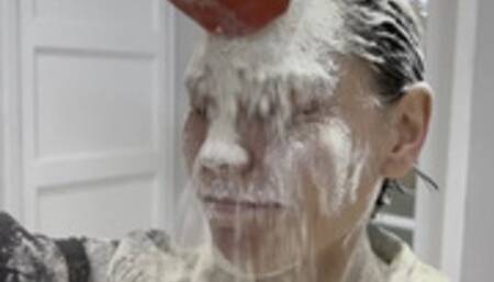 Flour and Water – The worst possible sticky horrific mess (HD)