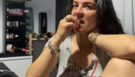 Eating and burping like A man