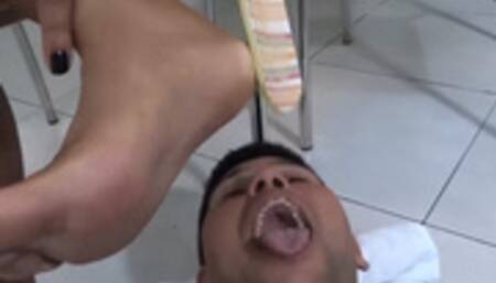 OUR SCRASPPED SKIN FROM OUR FEET IS YOUR LUNCH FOR TODAY