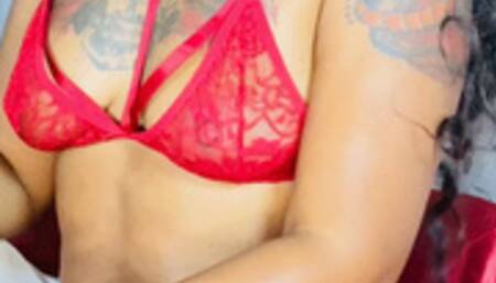 Tribbing with my juicy fat fake pussy and bbc dildo