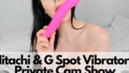 G Spot Vibrator & Hitachi Orgasm - Private Cam Show (WMV 1080)