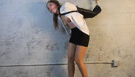 Rachel Adams: Strappado Armbinder Bondage (4K)