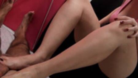 Footjob stomping and rubbing the dick! (PART 01)