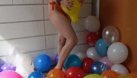 hardcore balloon stomping