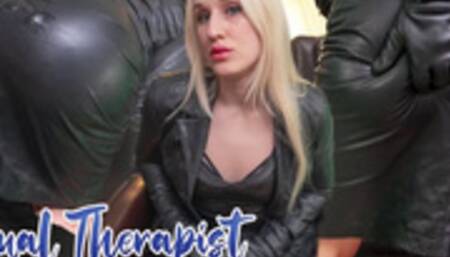 Leather Overdosing Sexual Therapy - Cumming onto her leather skirt 4k MP4 2160p UltraHD