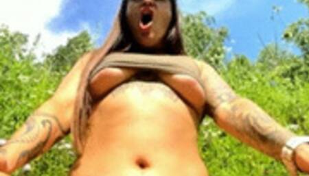 Belching in public park