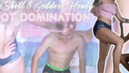 Miss Shell & Goddess Honey Foot Domination Destruction (UHD WMV)